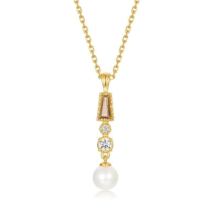 Léonine 14K Gold Pearls Necklace
