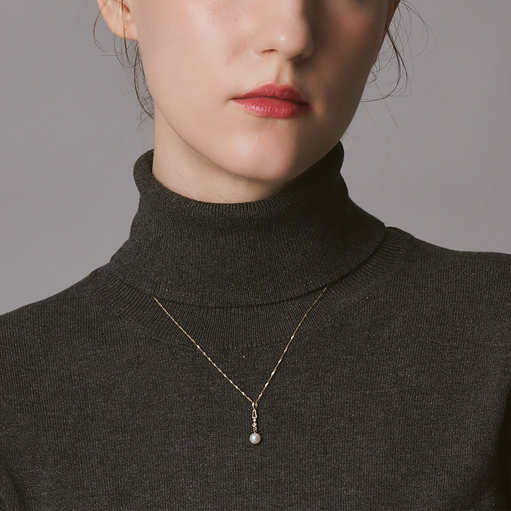 Léonine 14K Gold Pearls Necklace