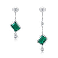 Leslie Green Rectangular Earrings