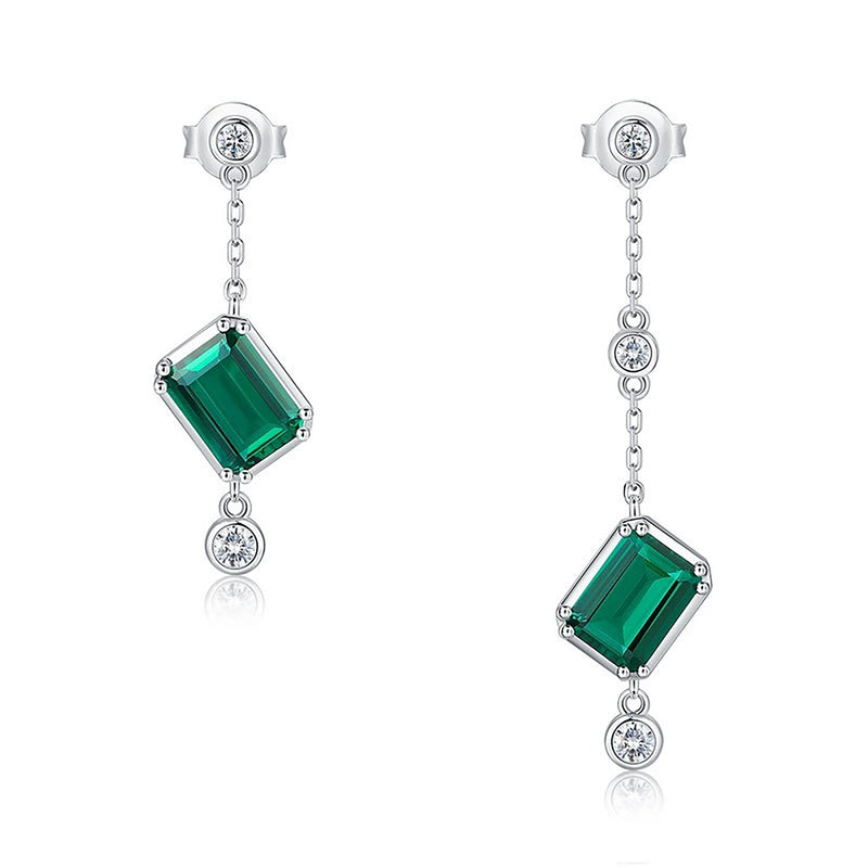 Leslie Green Rectangular Earrings