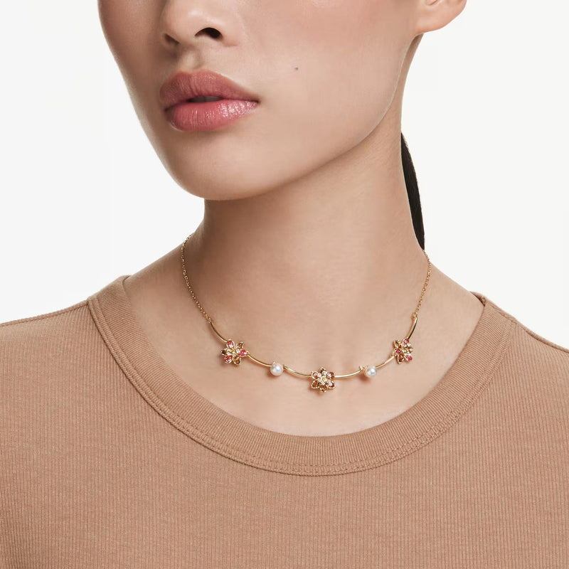 Liane Multicolor Floral Pearl Necklace