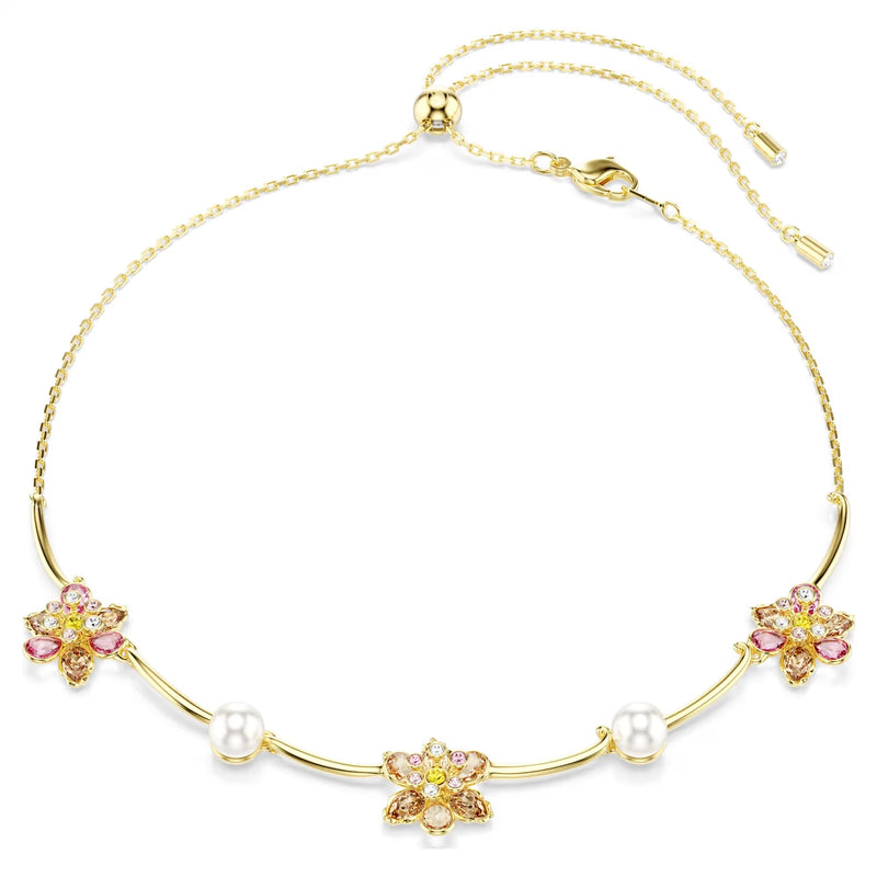 Liane Multicolor Floral Pearl Necklace