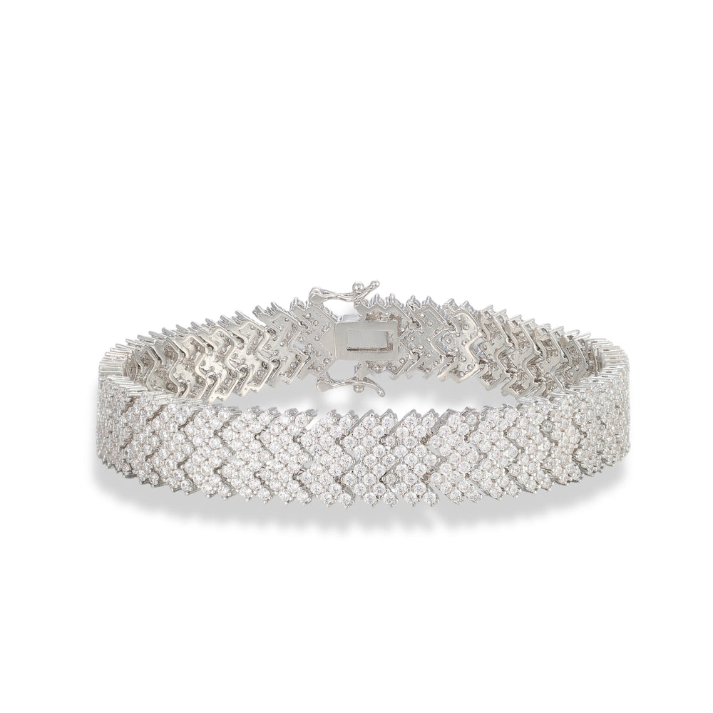 Liesel 14K Gold W Shape Bracelet