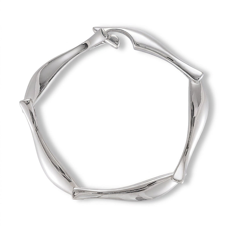 Linda 14K Gold Curve Bangle