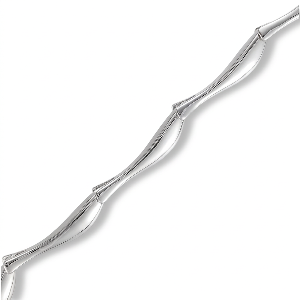 Linda 14K Gold Curve Bangle