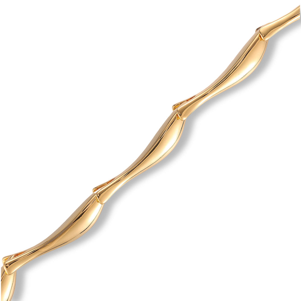 Linda 14K Gold Curve Bangle