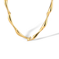 Linda 14K Gold Curve Necklace