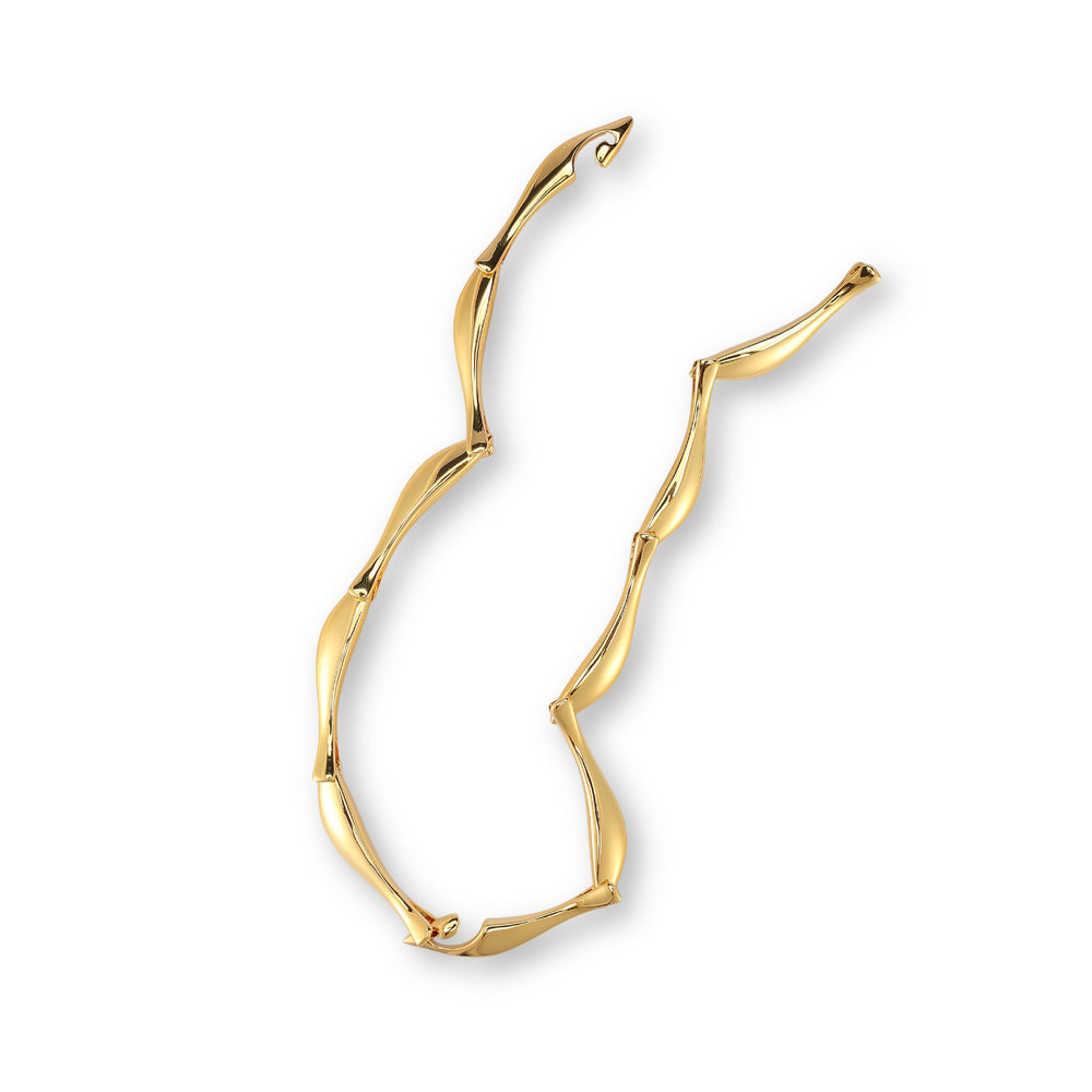 Linda 14K Gold Curve Necklace