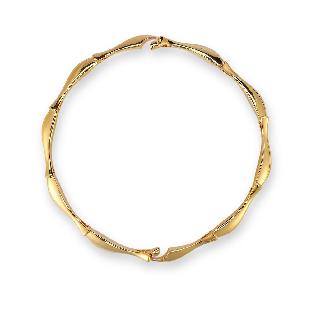 Linda 14K Gold Curve Necklace