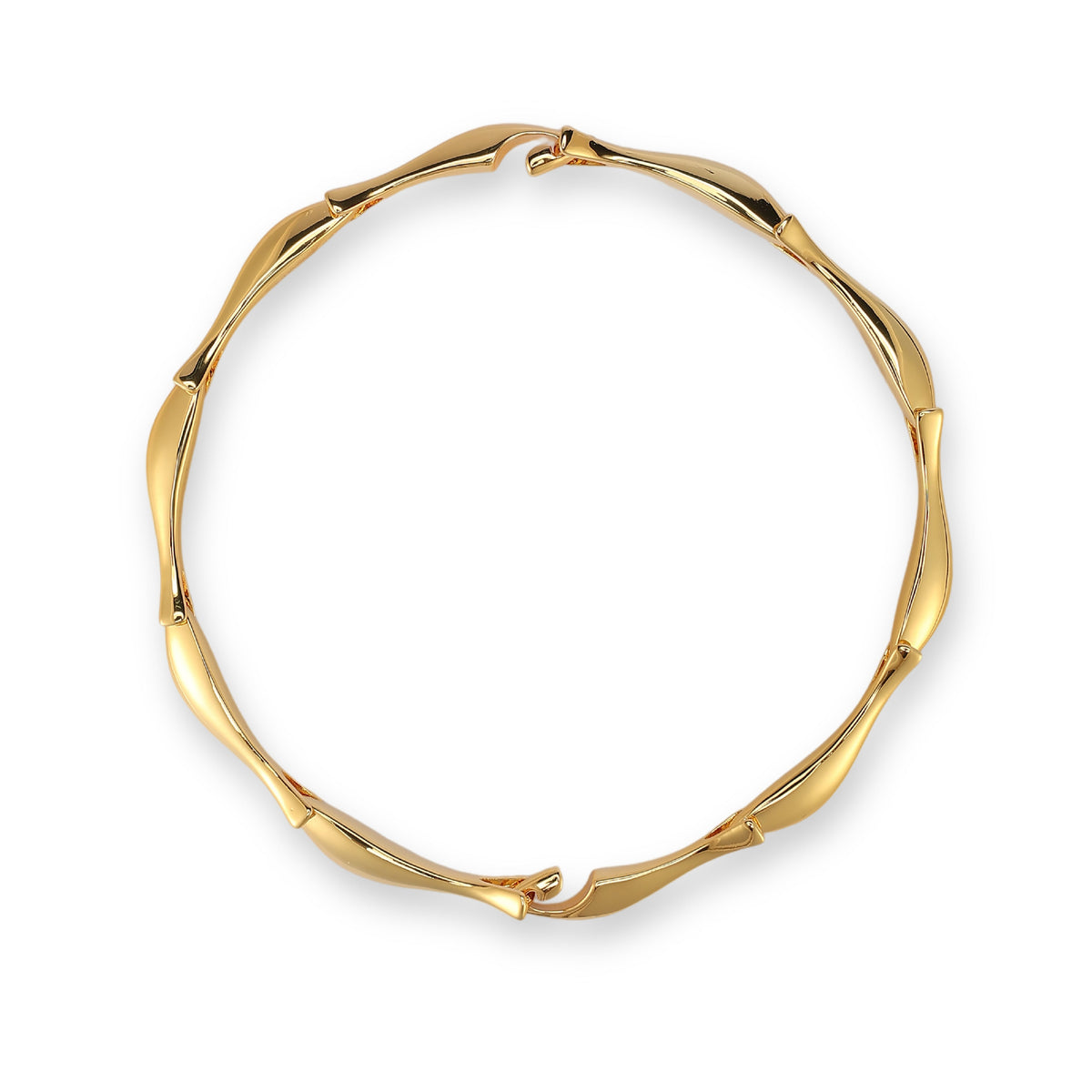 Linda 14K Gold Curve Necklace