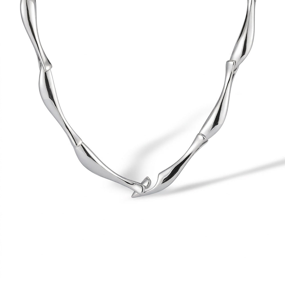 Linda 14K Gold Curve Necklace