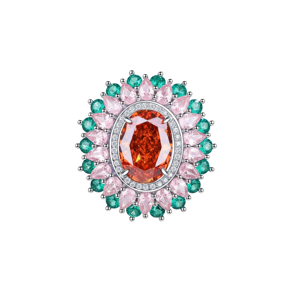 Linnea Multicolor Floral Open Ring