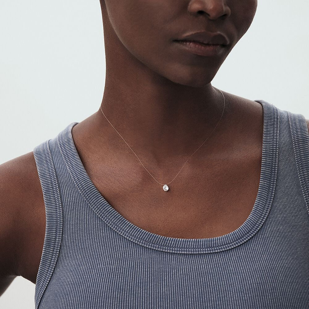 Livane Ocean Lueur Silver 3ct Chocker Necklace