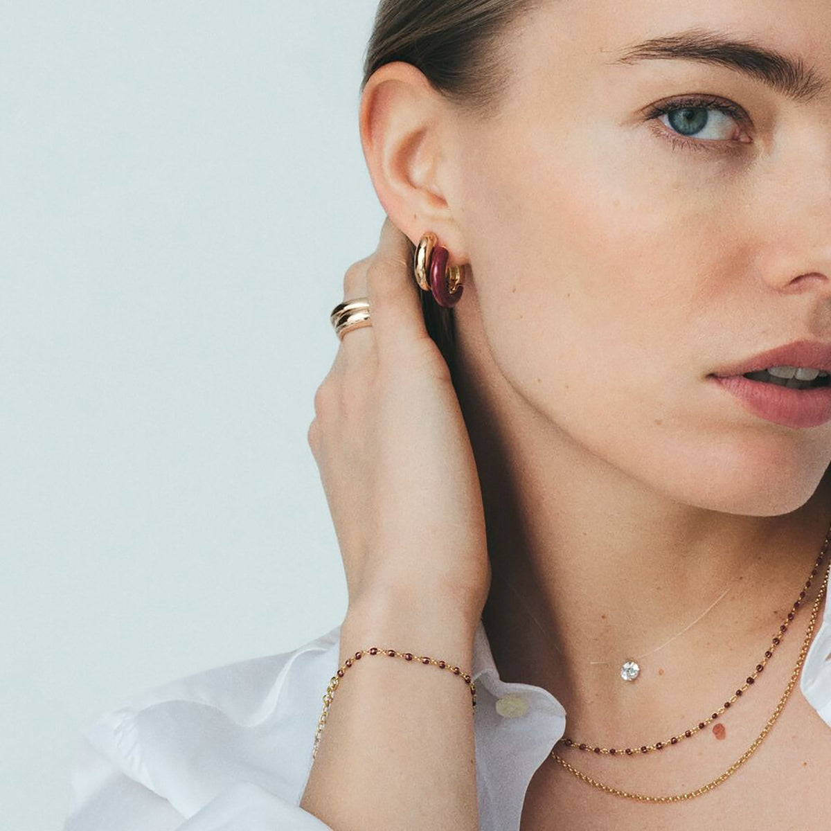 Livane Ocean Lueur Silver 3ct Chocker Necklace