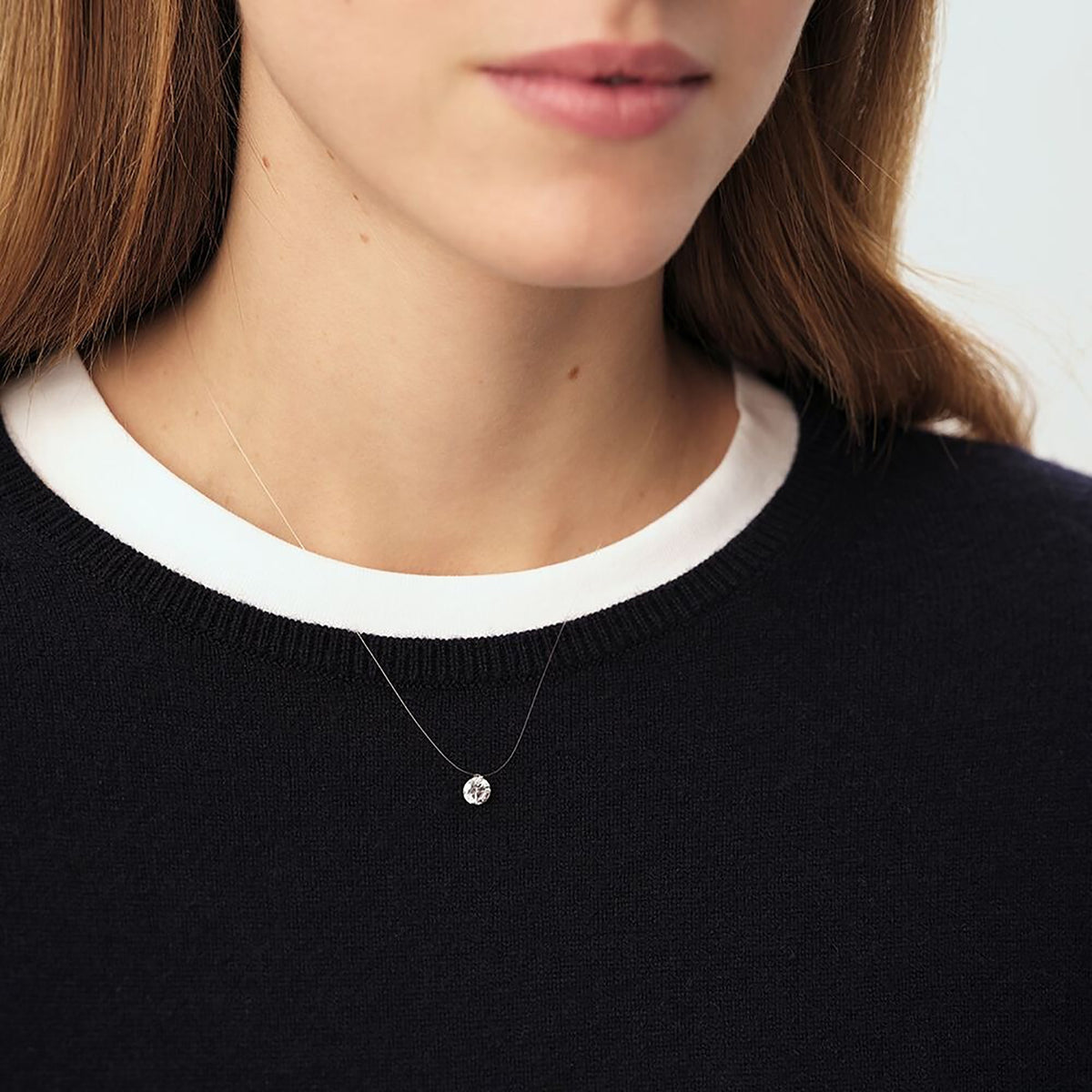 Livane Ocean Lueur Silver 3ct Chocker Necklace