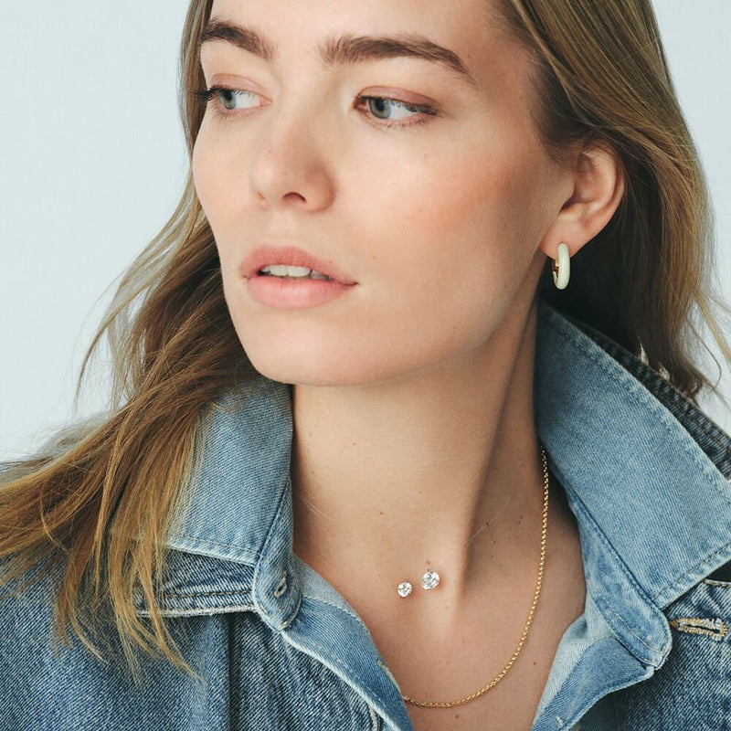 Livane Ocean Lueur Silver 3ct Chocker Necklace