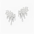Lola White Star Stud Earrings