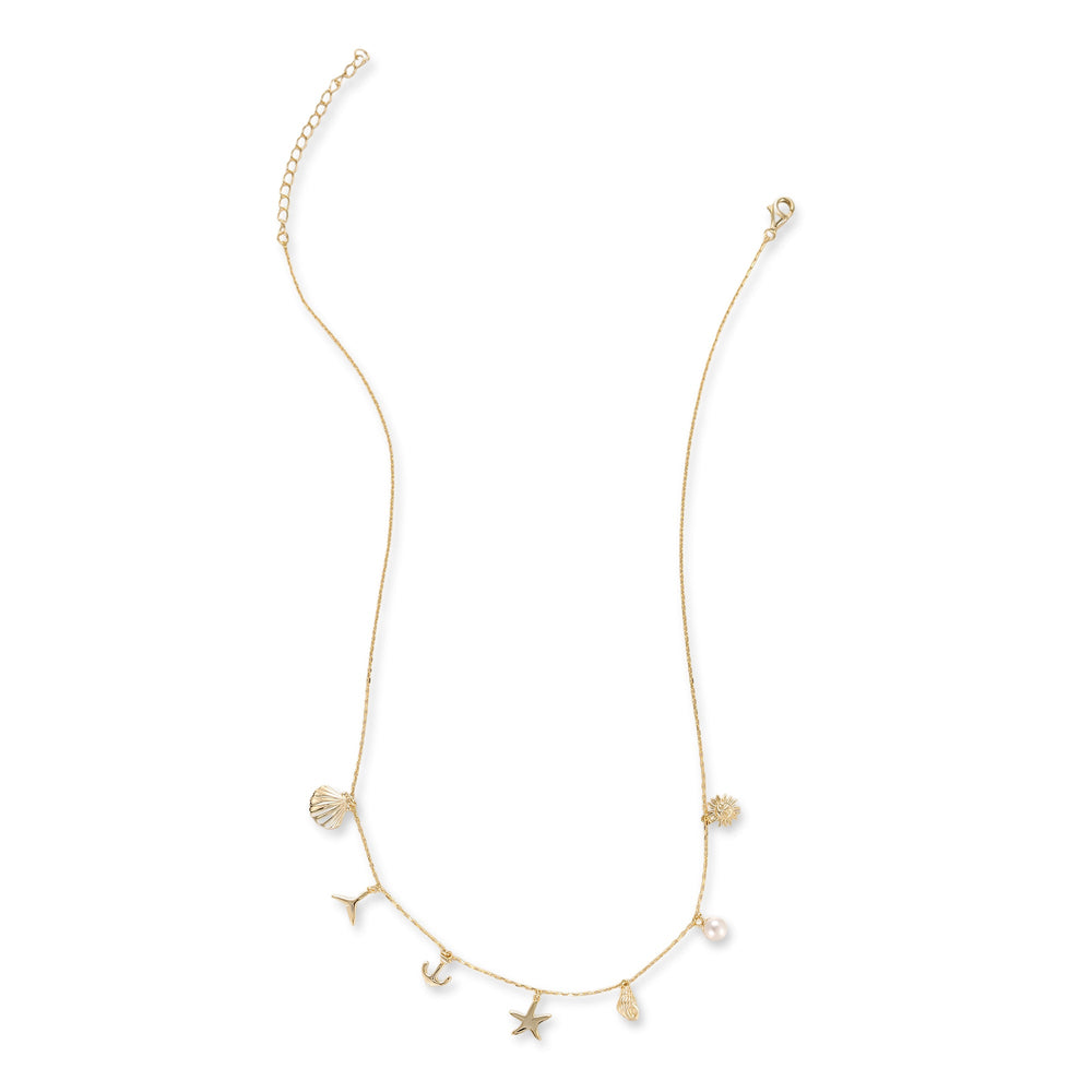 Lorena 14K Gold Multiple Sea Motifs Necklace