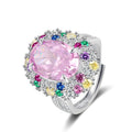Louise Multicolor Oval Open Ring