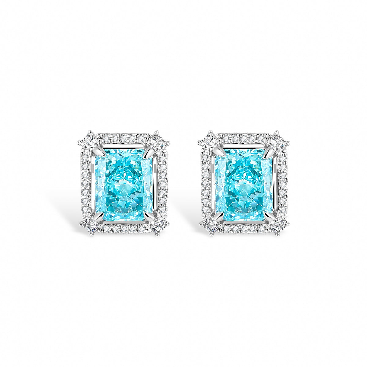 Lucie Blue Radiant Stud Earring