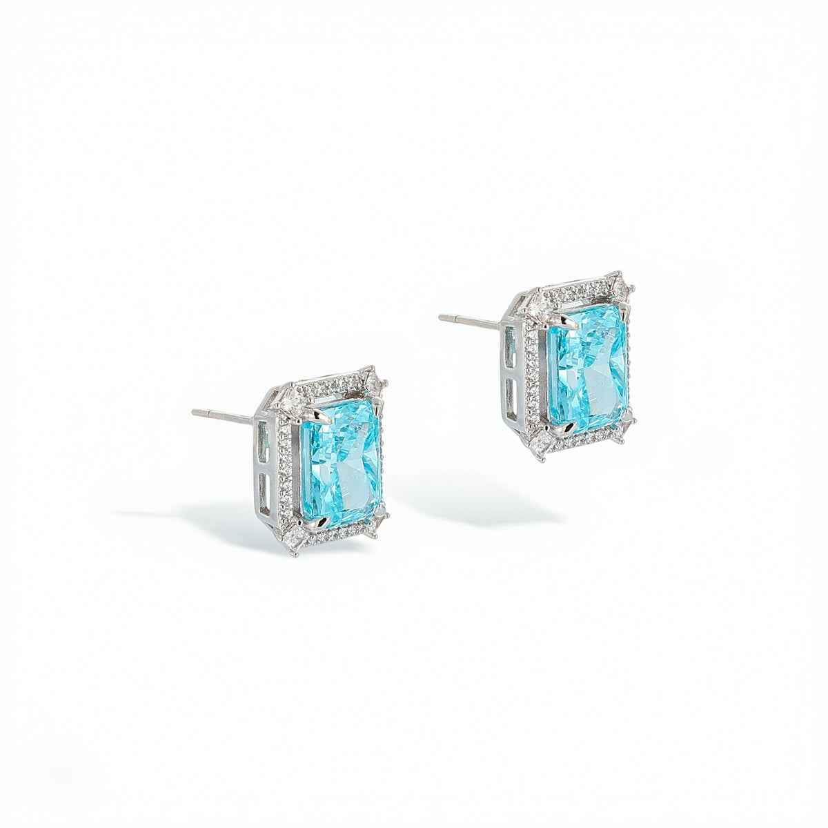 Lucie Blue Radiant Stud Earring