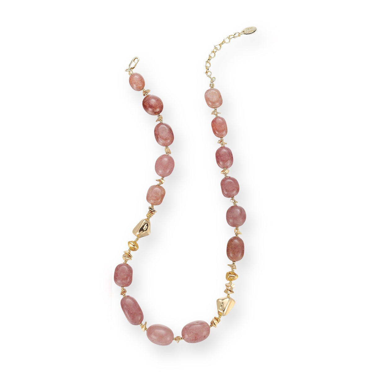 Ludiane Oval Natural Crystal Necklace