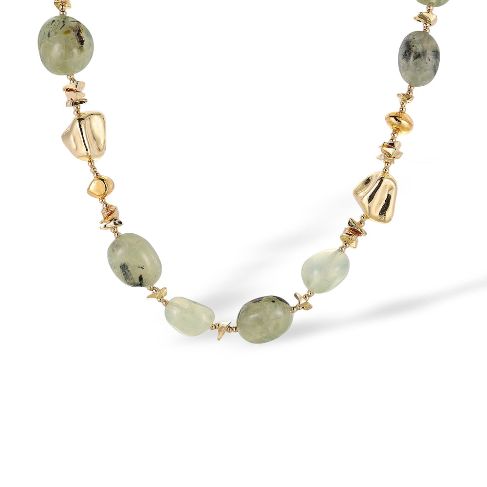 Ludiane Oval Natural Crystal Necklace