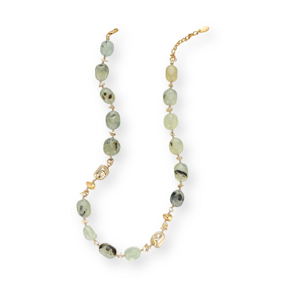 Ludiane Oval Natural Crystal Necklace