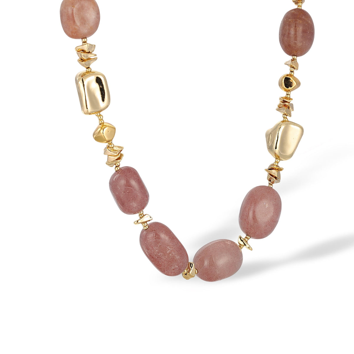 Ludiane Oval Natural Crystal Necklace