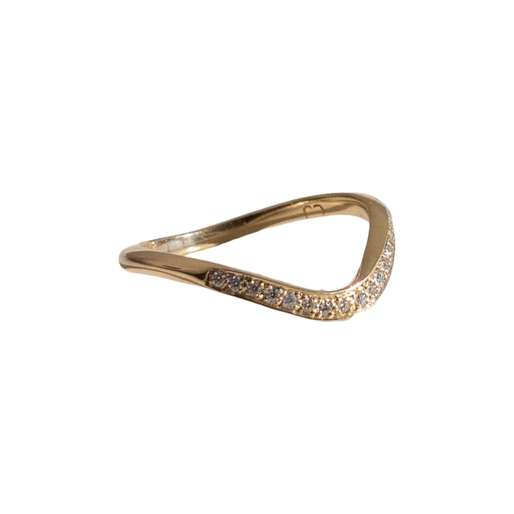 Luisa 14K Gold Oval Sunrise Ring Set