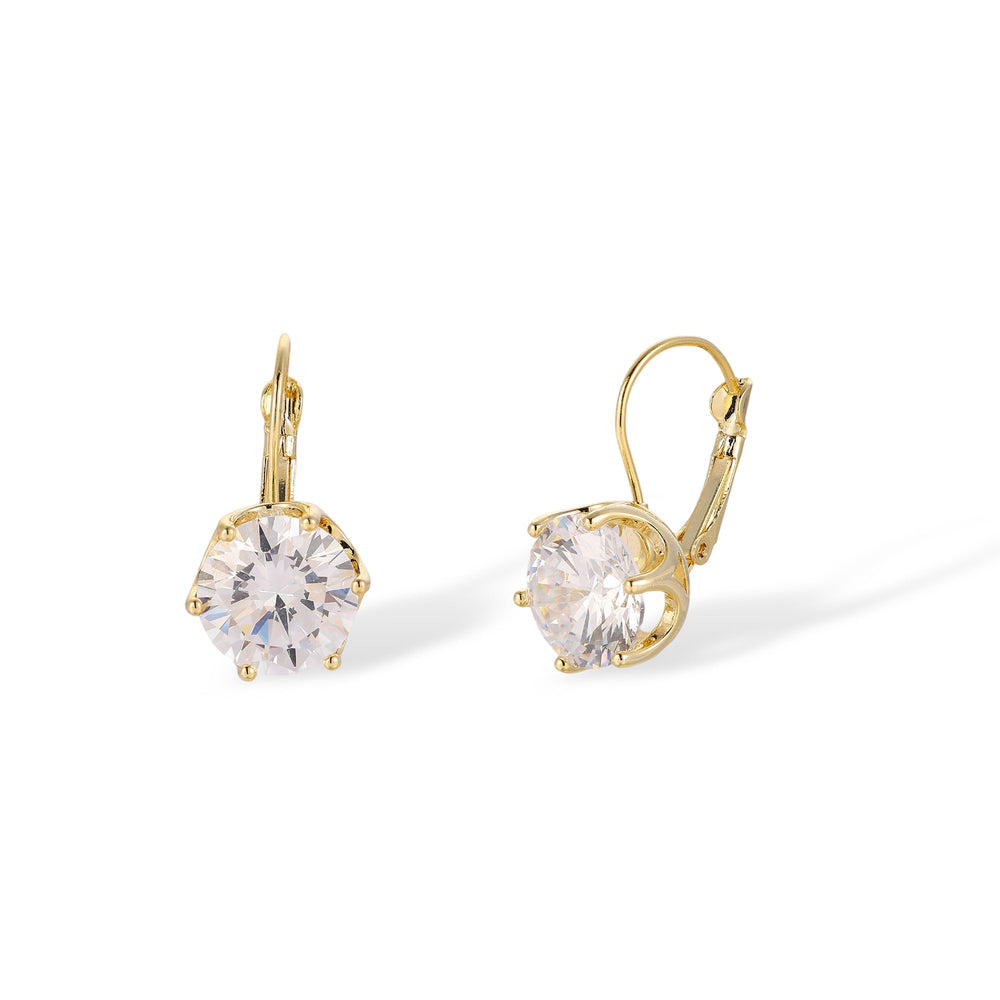 Luitgard 14K Gold Round Huggie Earrings