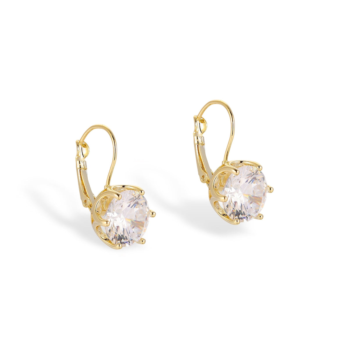 Luitgard 14K Gold Round Huggie Earrings