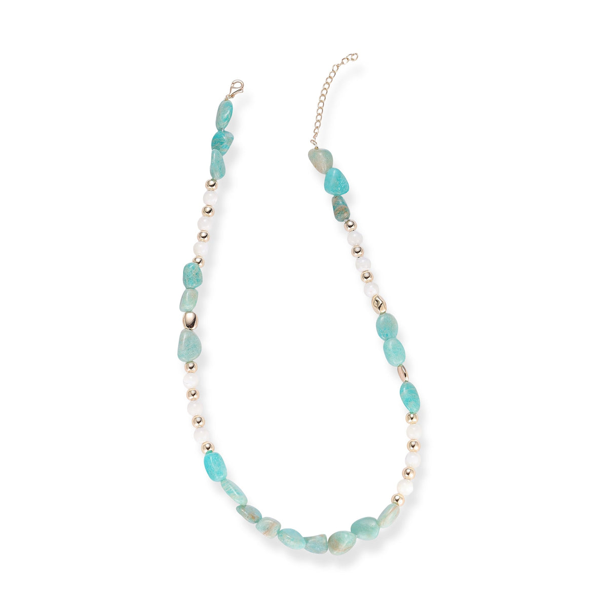 Luitwina Green Natural Stone Choker Necklace