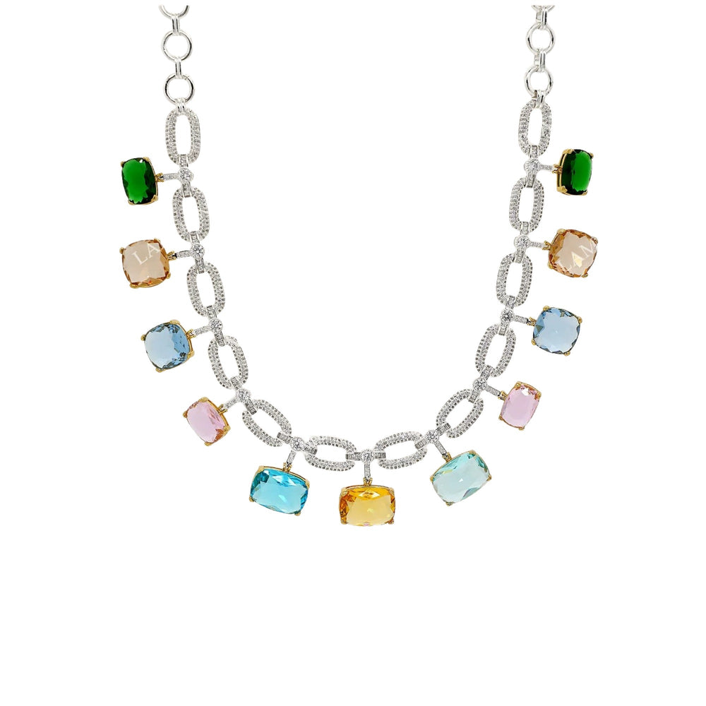 Lysange Multicolor Cushion Necklace