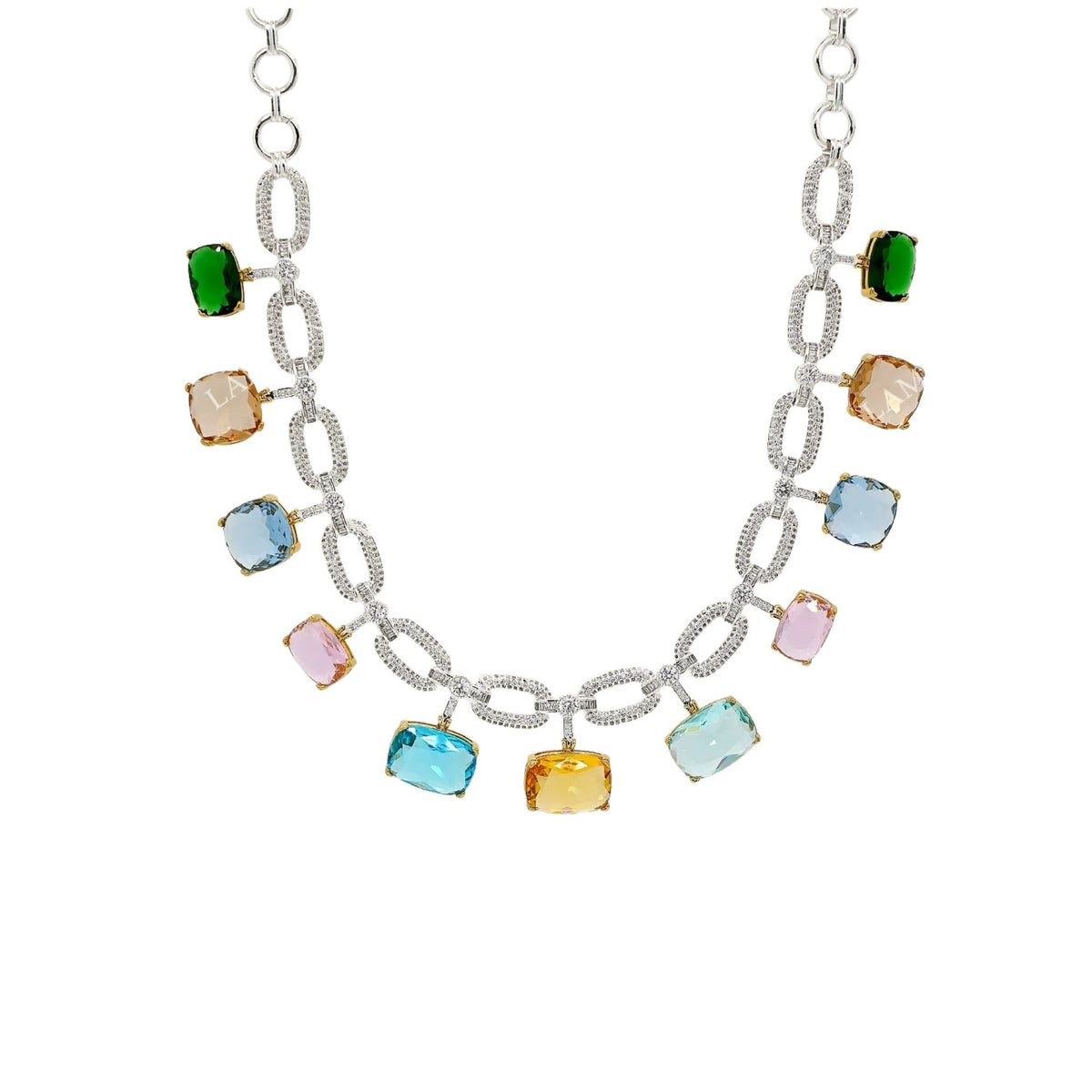 Lysange Multicolor Cushion Necklace