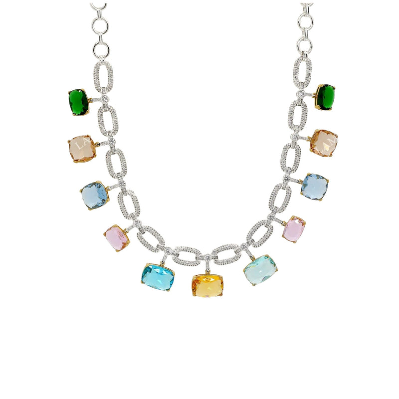 Lysange Multicolor Cushion Necklace