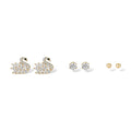 Maddy Snowflake White Earring Set