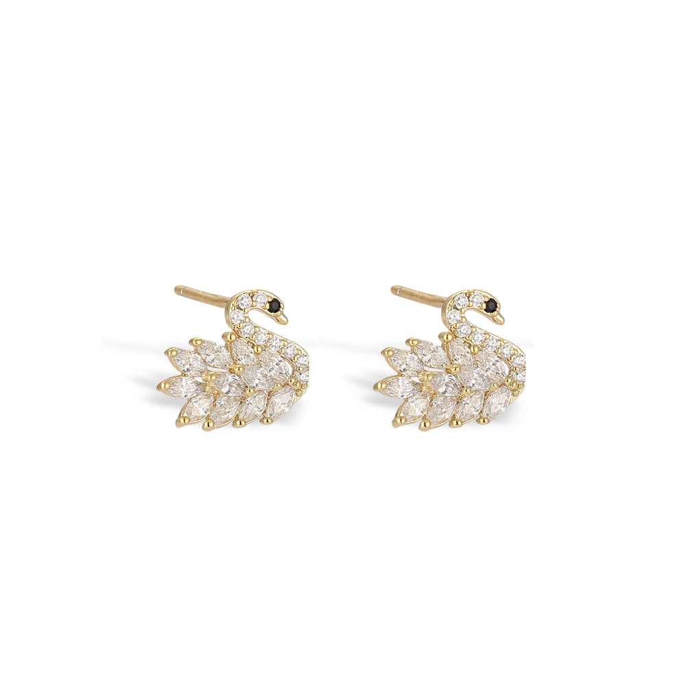Maddy Snowflake White Earring Set