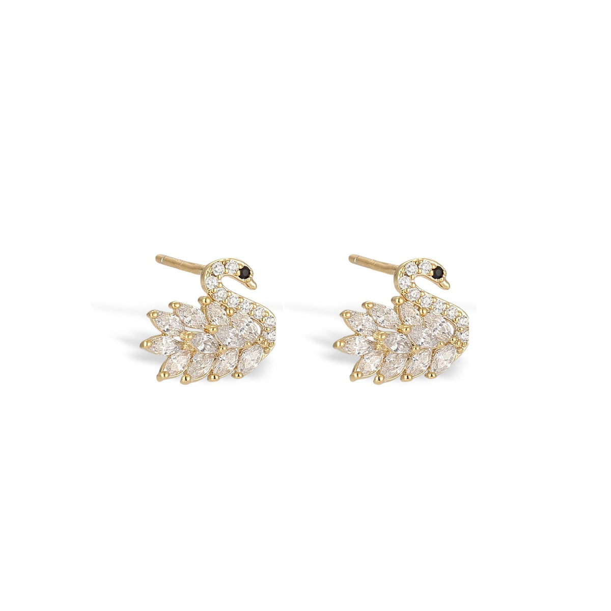 Maddy Snowflake White Earring Set