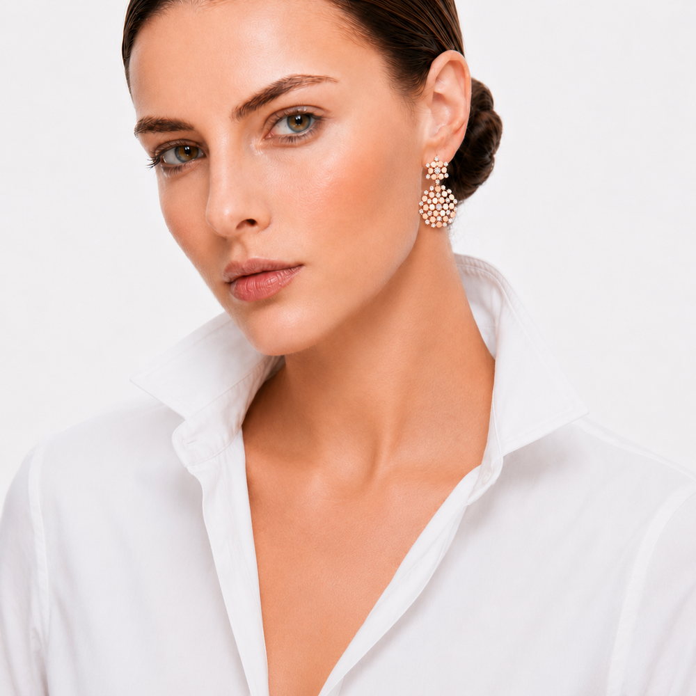 Madita 14K Gold Circular Earrings