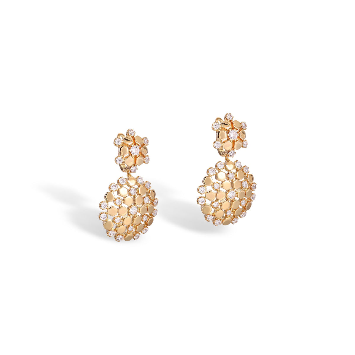 Madita 14K Gold Circular Earrings