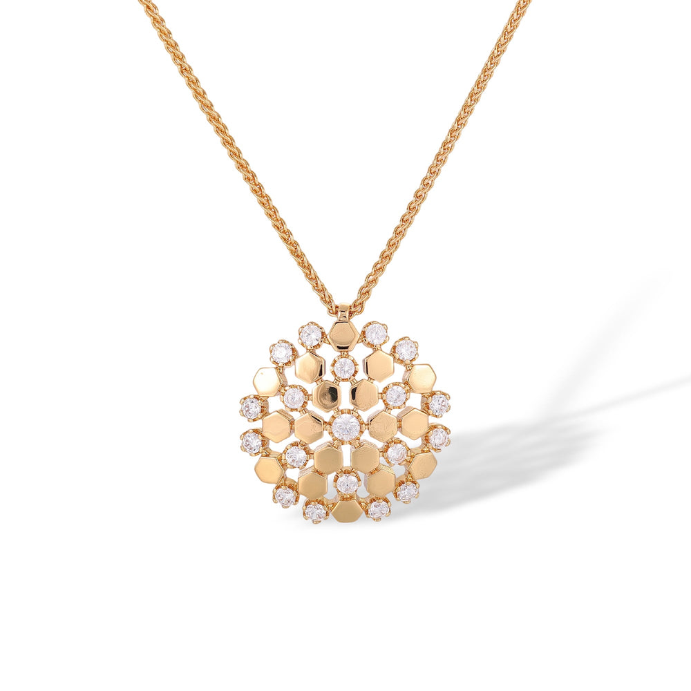 Madita 14K Gold Circular Necklace
