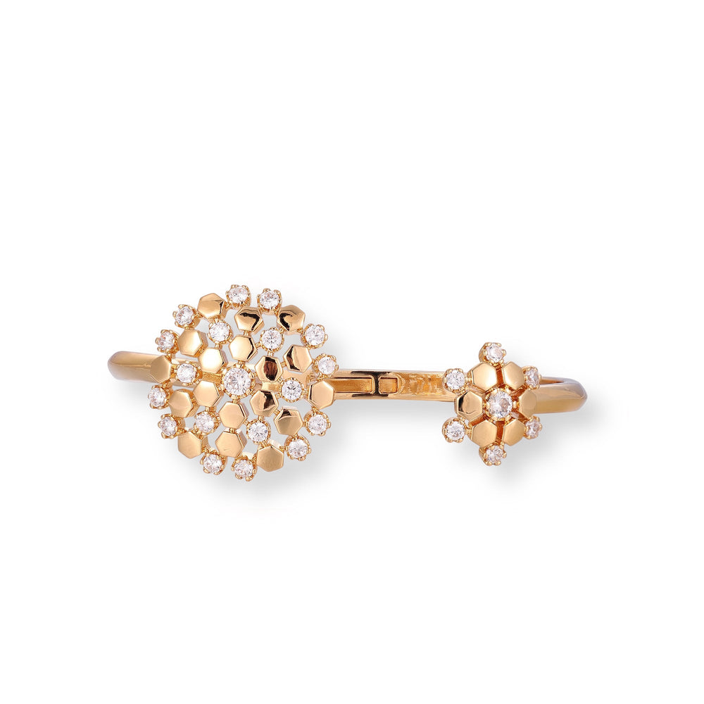 Madita 14K Gold Circular Open Bangle