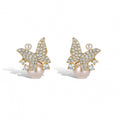 Maëlle 14K Gold Butterfly Stud Earrings