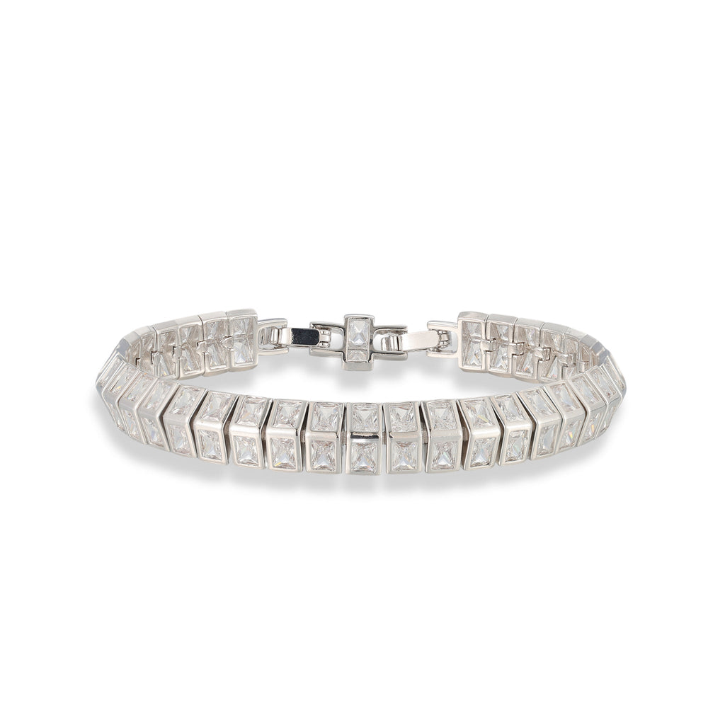 Magda 14K Gold Square Tennis Bracelet