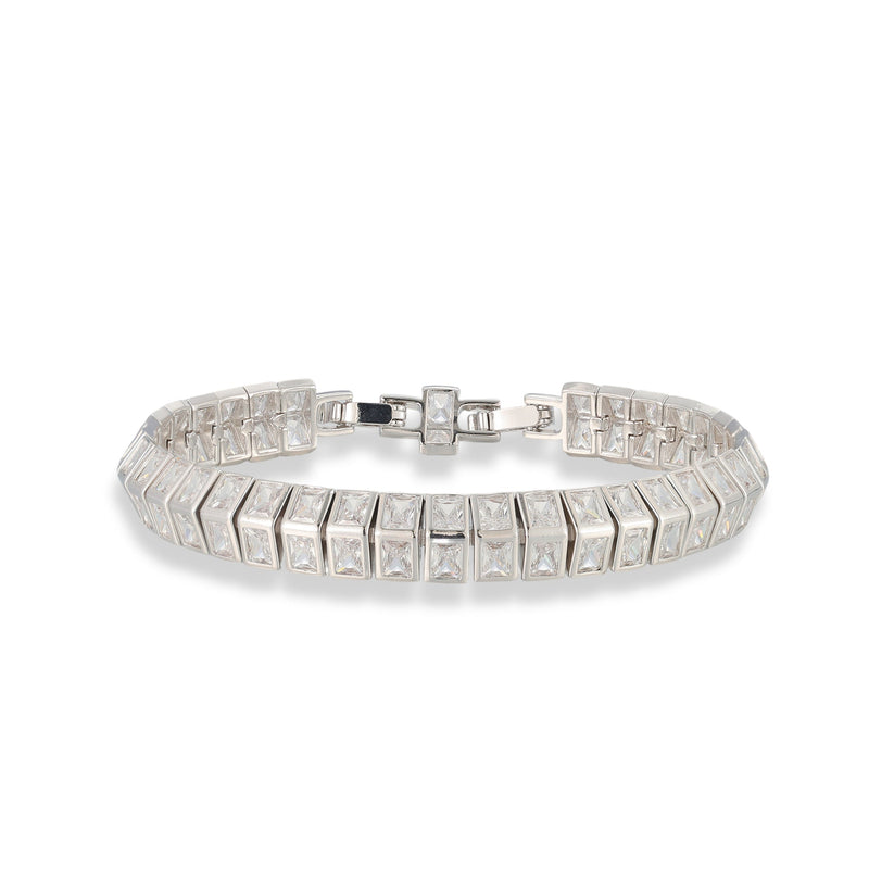 Magda 14K Gold Square Tennis Bracelet