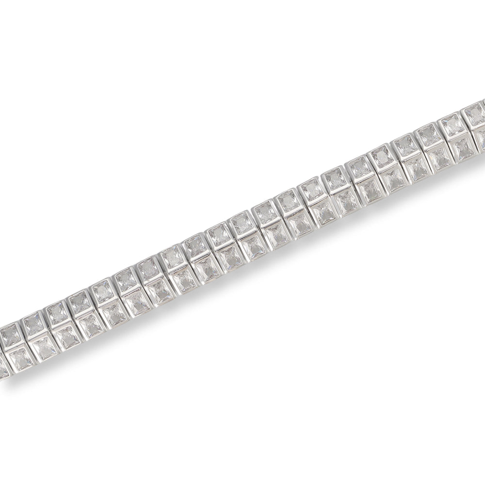 Magda 14K Gold Square Tennis Bracelet