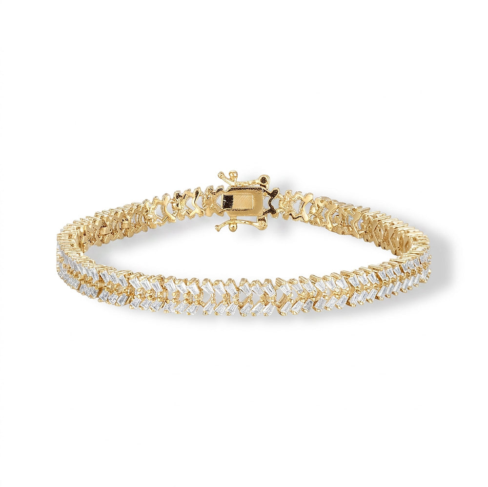 Maguelone 14K Gold Baguette Tennis Bracelet