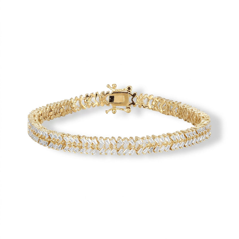 Maguelone 14K Gold Baguette Tennis Bracelet