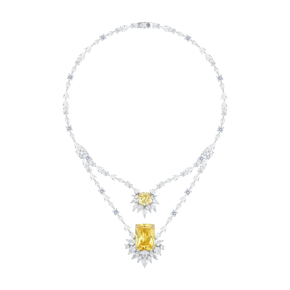Maguelone Double-Layer Emerald Necklace